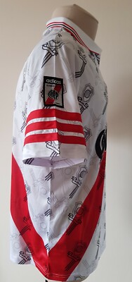 96/97 リーベル・プレート ホーム レトロ 長袖 ユニフォーム River Plate 1996 - 1998 Home football Adidas shirt size Large | eBay