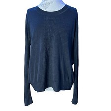 White Stag Black Sweater No Size Tag Removed Medium Large Measurements Included