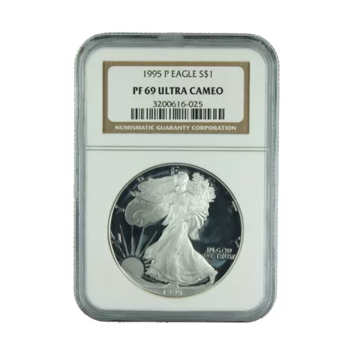 1995 P American Silver Eagle $1 NGC PF 69 Ultra Cameo