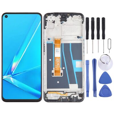 For OPPO A92 4G CPH2059 LCD Display Touch Screen Digitizer Full Assembly Frame