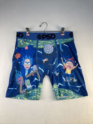 PSD Underwear Men's Rick & Morty Cartoon Network Boxer Briefs NWOT New Sz Large