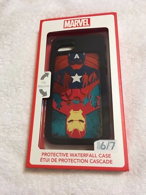 Marvel Captain America Iron Man iPhone Protective Waterfall Cellphone  Case