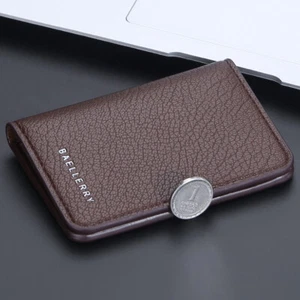 Slim Mens Mini Wallet Business Thin Leather Bifold Credit Card Holder Clutch Lot