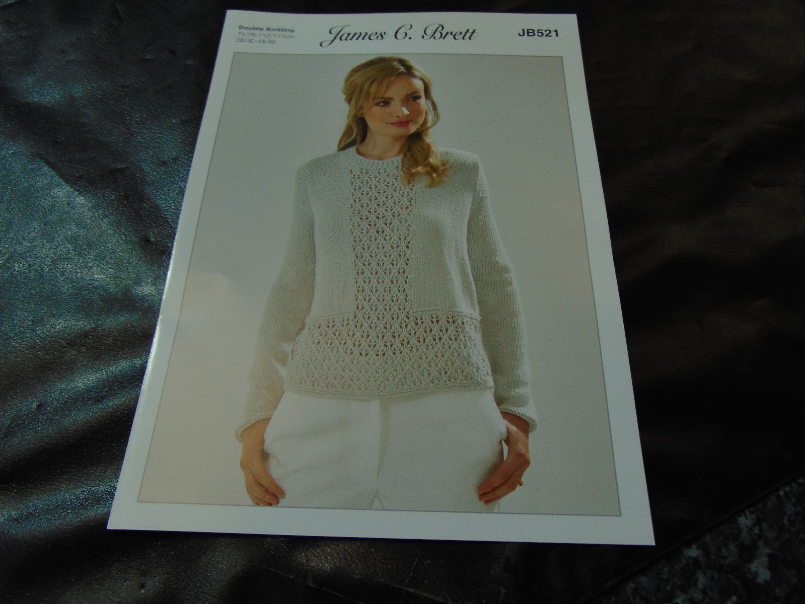 James C Brett Double Knitting Pattern JB521 Sweater 28/30 - 44/46