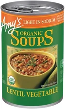 Amy's Organic Light in Sodium Lentil Vegetable Soup - 14.5 oz