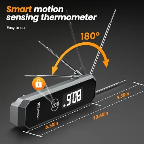 Meat Thermometer Digital, 0.5 Sec Instant Read Thermometer with High