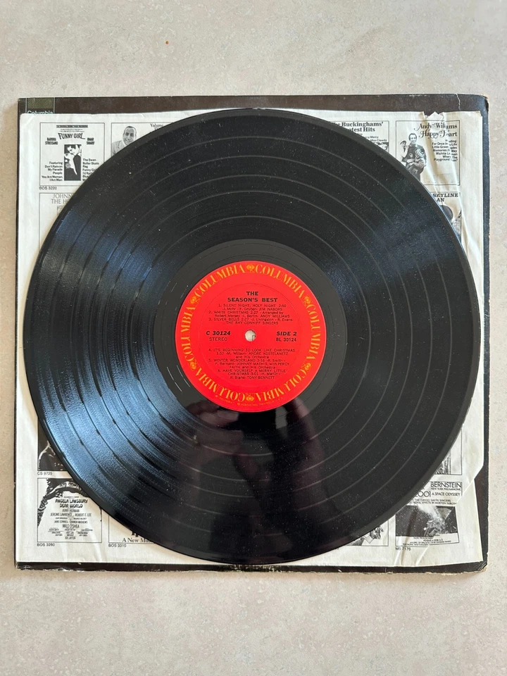 Лучший сезон - VG + 1970 Columbia виниловая пластинка альбом - Энди Уильямс - Рождество - Изображение 4 из 4