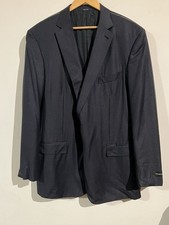  4,100 Brand New  Zegna Trofeo Mila Blue Brown Stripe Wool Blazer 62R