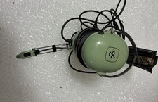 Vintage David Clark H10-40 Aviation Pilots Headset M-4 Mic Dual Plug Tested