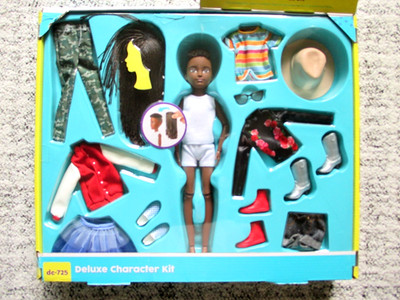 Creatable World Deluxe Character Kit DC-725 Customizable Doll Black Braided Hair