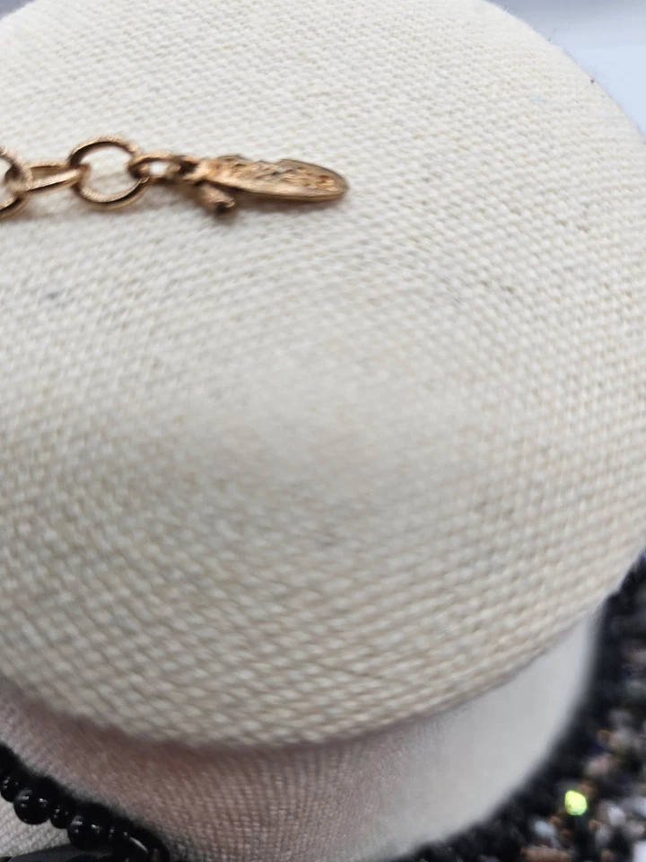 Hermoso collar gargantilla con cuentas Natasha elegante fiesta de vacaciones buen peso Foto 4 de 4