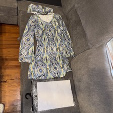 1960s Hippy Girl Halloween Dress Costume  Size Medium 8/10  New Open Package