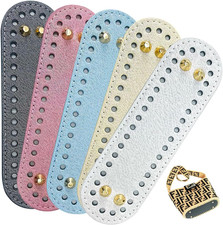 5 PCS Bag Bases for Crochet PU Leather Bag Bottom Oval Bag Bottom Shaper Pad Pur