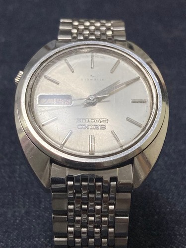 Seiko 5 Actus 7019-7080 Jour Date Automatique Acier Inoxydable Montre Hommes - Photo 5 sur 10