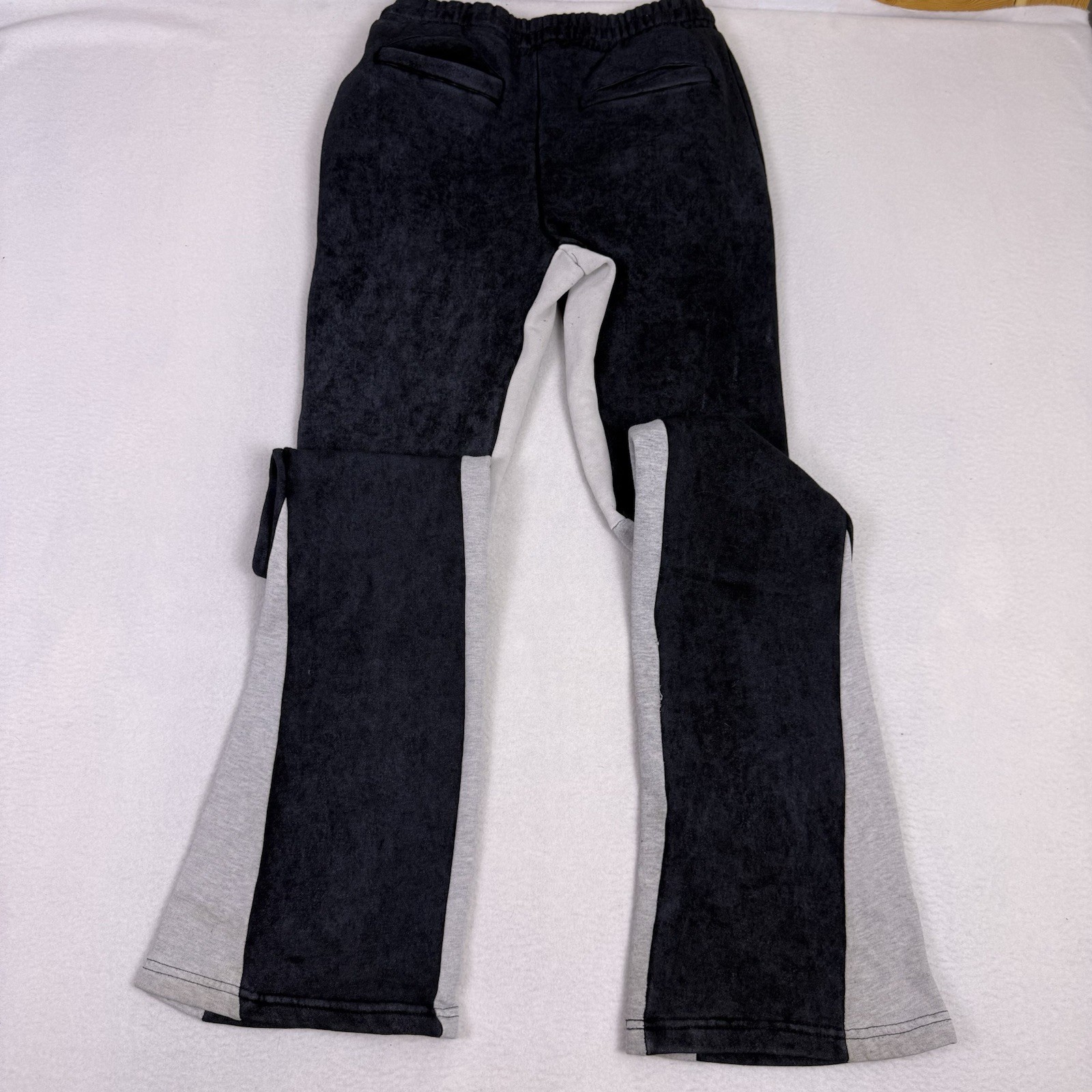 Rockstar Original Men's Stacked Sweatpants Small Mineral Wash Flare Wide Leg image 9