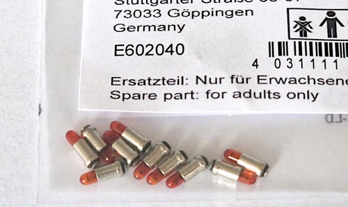 Märklin E602040 Bombilla Bombilla Naranja Enchufe H0 16 V, 10 Piezas NUEVO 602040 | Condition: Neu