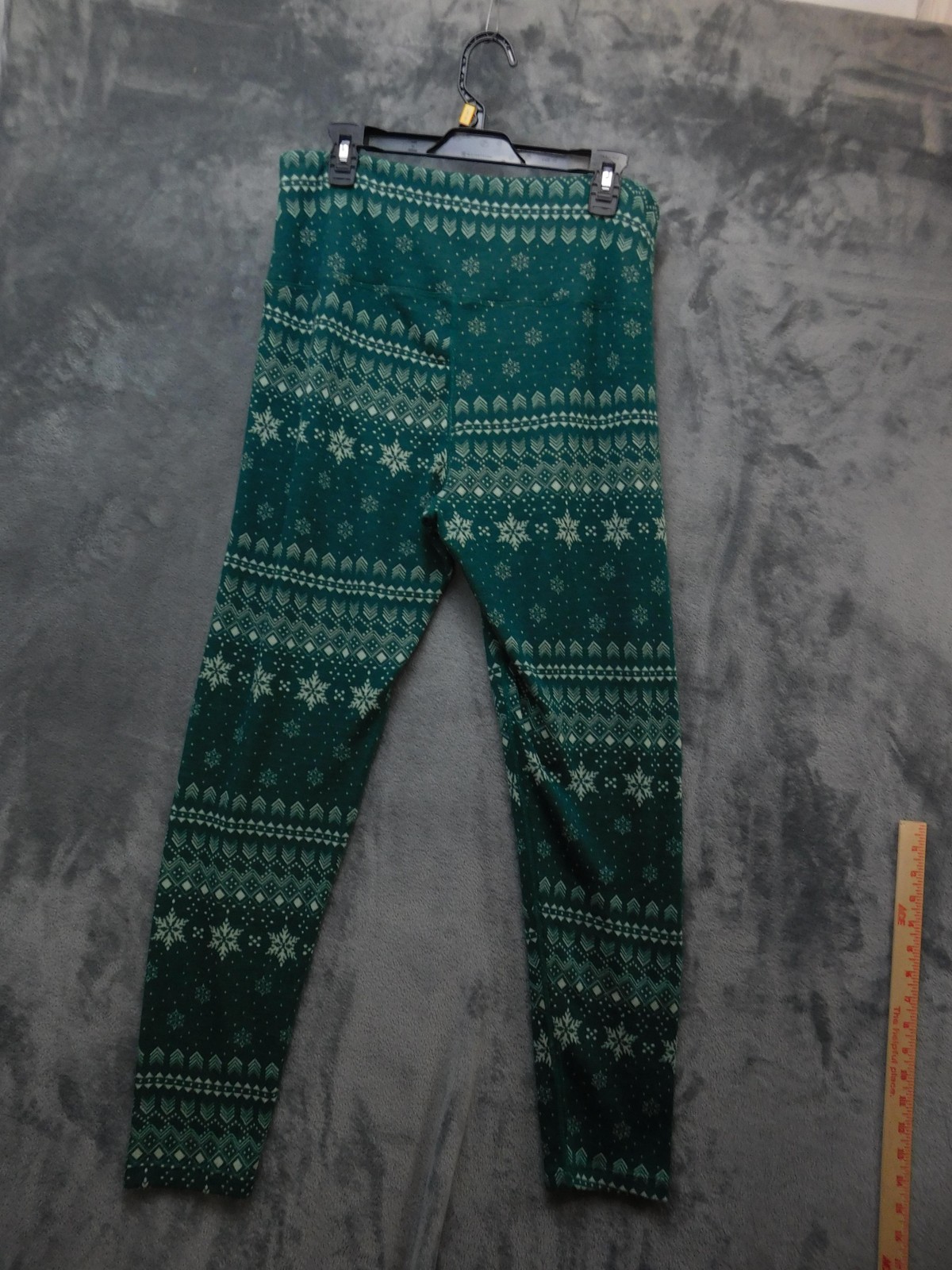 Terramar Merino Woolskins Base Layer Set Mens XL Green Snowflake Thermal