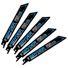 Spyder 200302-50 6in 10-14 TPI Bi-Metal Reciprocating Saw Blades 50pk