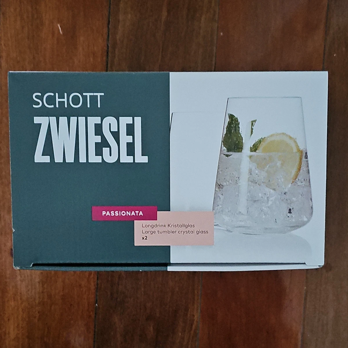 Schott Zwiesel Passionata Crystal Longdrink Tumblers 475ml Set of 2 Clear