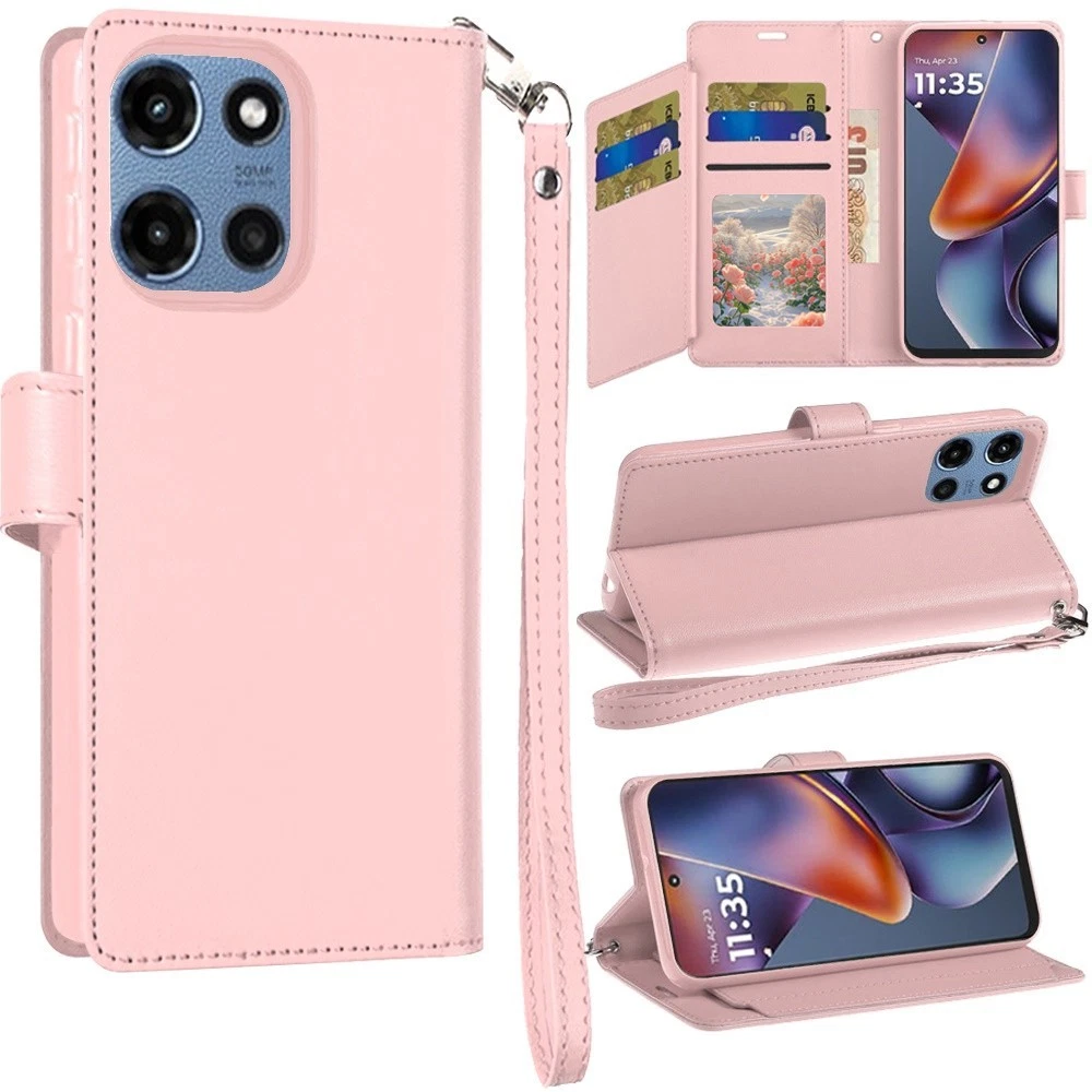 Rose Fiore Stand Portafoglio TPU Silicone in Pelle Cellulare Caso per T