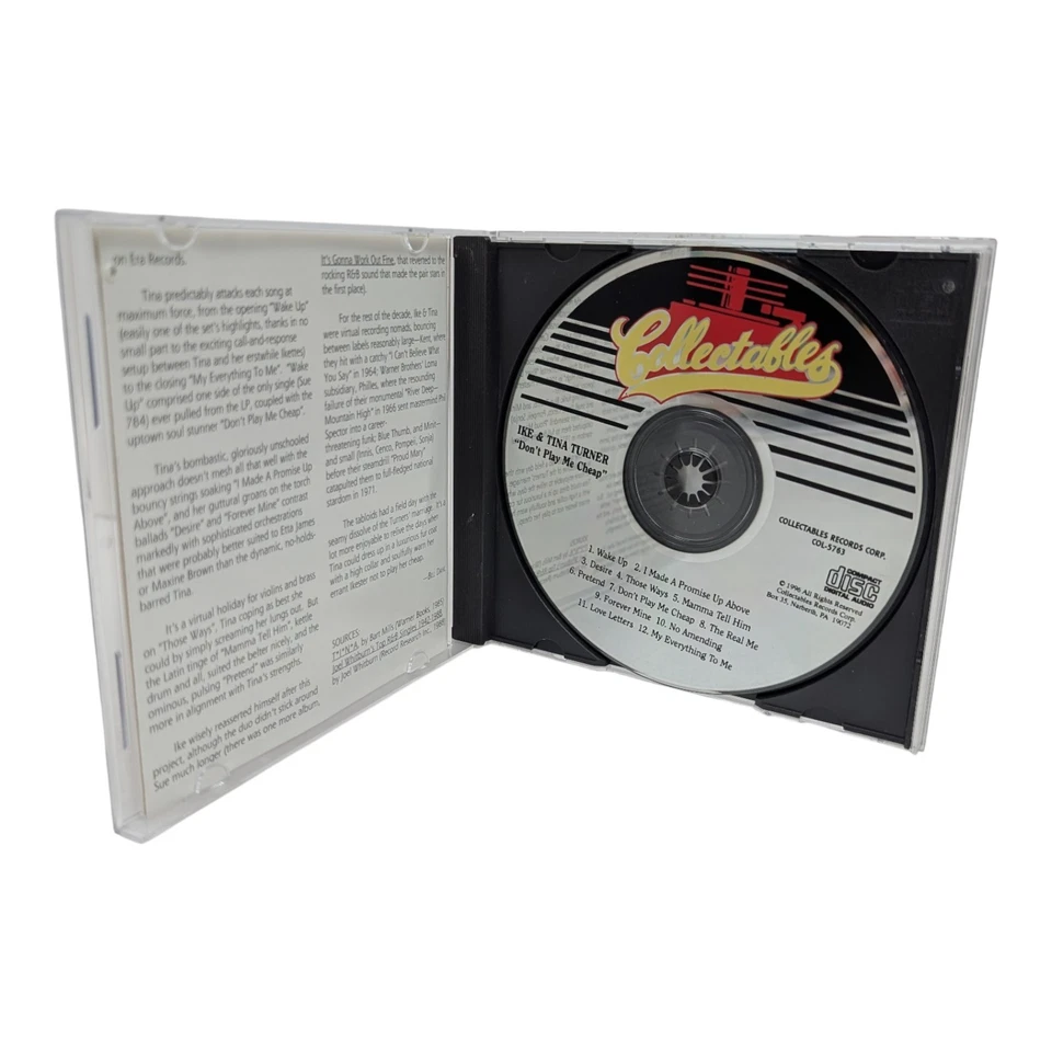 Don't Play Me Cheap [Reissue] by Ike & Tina Turner (CD, 1997, Collectables) Foto 4 de 4
