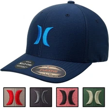 Hurley Men's H2O-DRI Pismo Perforated Mesh Flex Fit Hat Cap