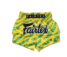 Fairtex Shorts Sports Muay Thai MMA Kick Boxing Fighter BS1959 Yellow/Green