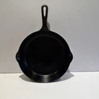 Griswold No 7 Cast Iron Skillet 701B Erie, PA Small Logo, Sits Flat