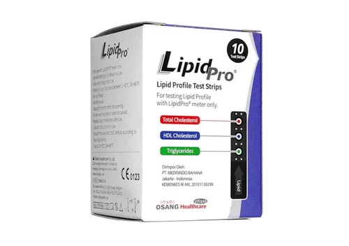 LipidPro - Test Strips for Triglyceride HDL LDL Cholesterol 10 Strips