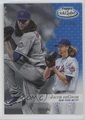 2017 Topps Gold Label Class 1 Blue 123/150 Jacob deGrom #43 09su