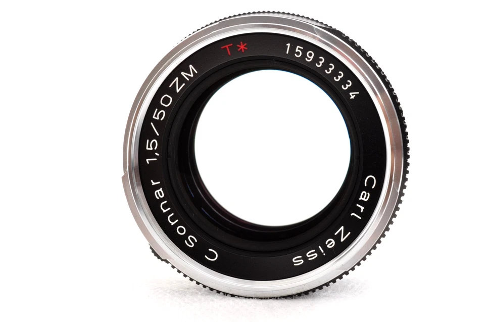 Carl Zeiss C Sonnar 50 mm f/1,5 ZM T* negro para Leica M de Japón casi como nuevo Foto 4 de 4