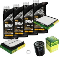 Mann Inspektionspaket 4L Mannol Longlife 504/507 5W-30 FüR Hyundai I10 1.1