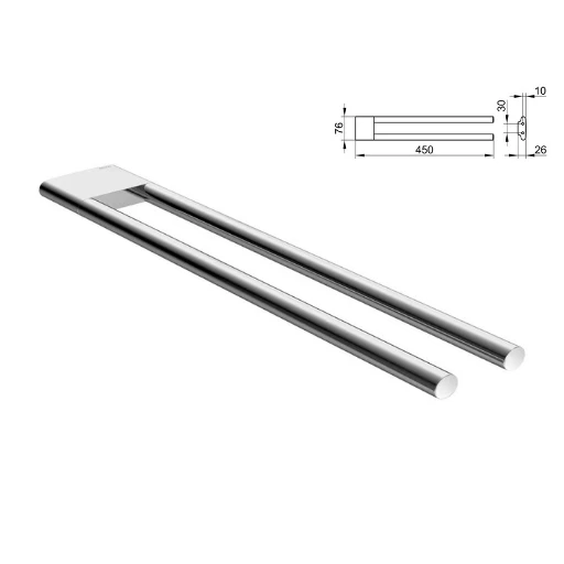 Handtuchhalter verchromt KEUCO Edition 400 - 11518010000 - Halter für Handtücher - Bild 2 von 4