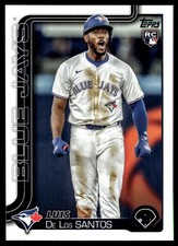 Luis De Los Santos 2025 Topps Series One 1 Rookie Card RC #13 Toronto Blue Jays. rookie card picture
