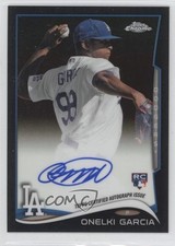 2014 Chrome Image Variation Black Refractor Rookie 37/100 Onelki Garcia Auto 0v7