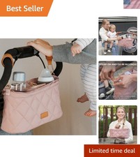Beautiful Stroller Caddy Organizer With 2 Cup Holders   Luxury Stroller Bag, ...