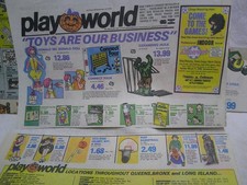 1979 1980 Playworld Toy Store rack toys Spiderman HULK vintage AD Toys R' us