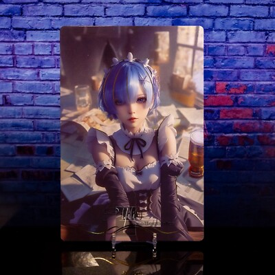 Rem Premium Waifu Card Oversized A5 PR-06 Sweet Girl Re:Zero 75pt ACG