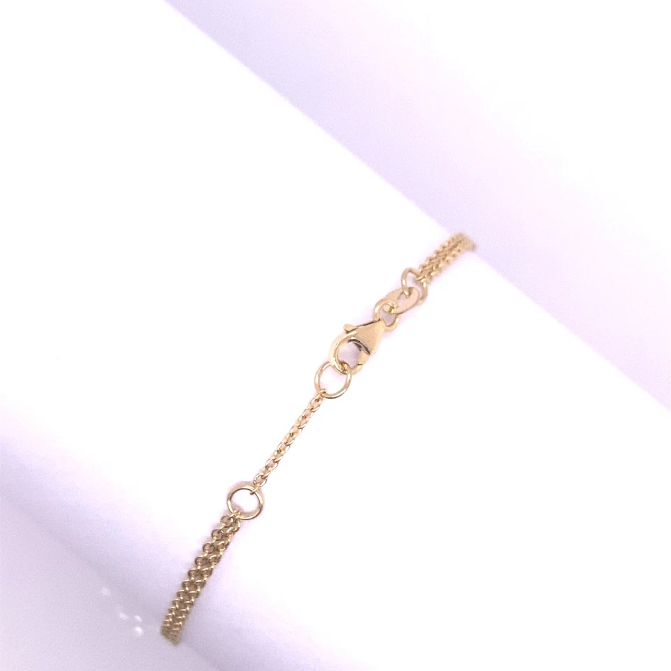 14ct Yellow Gold Natural Yellow Diamonds Bar Bracelet, 0.54ct - Image 4 of 4