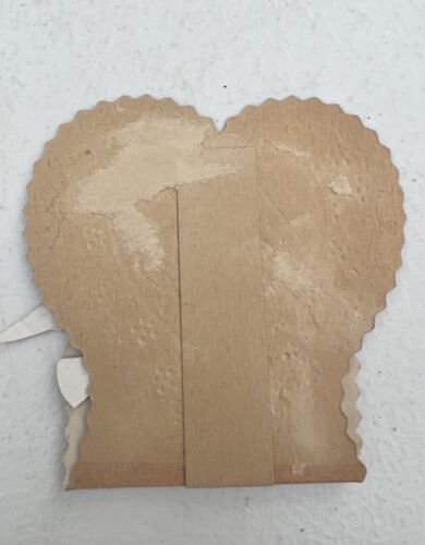 Vintage German 1930s 1940s Puffy Pop Up Valentines Card -Dove To My Valentine - Picture 2 of 2
