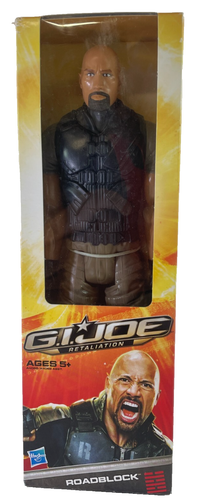 GI Joe Retaliation 12” Roadblock Action Figure 2012 Hasbro The Rock NEW Sealed - Picture 5 of 6