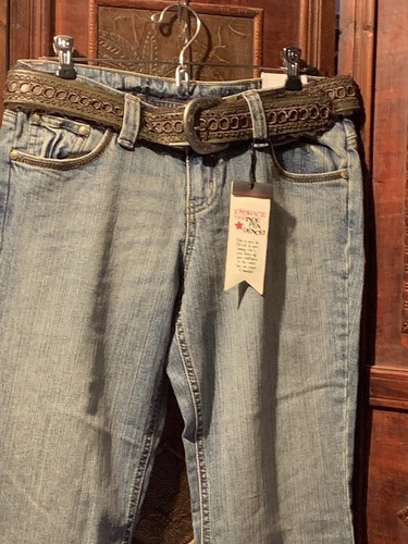 LEI JEANS WITH BELT SIZE 9 NWT - Picture 3 of 12