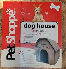 Pet Shoppe Dog House W Bone Toy Most Pets Up To 10lbs Home Travel Padded Base