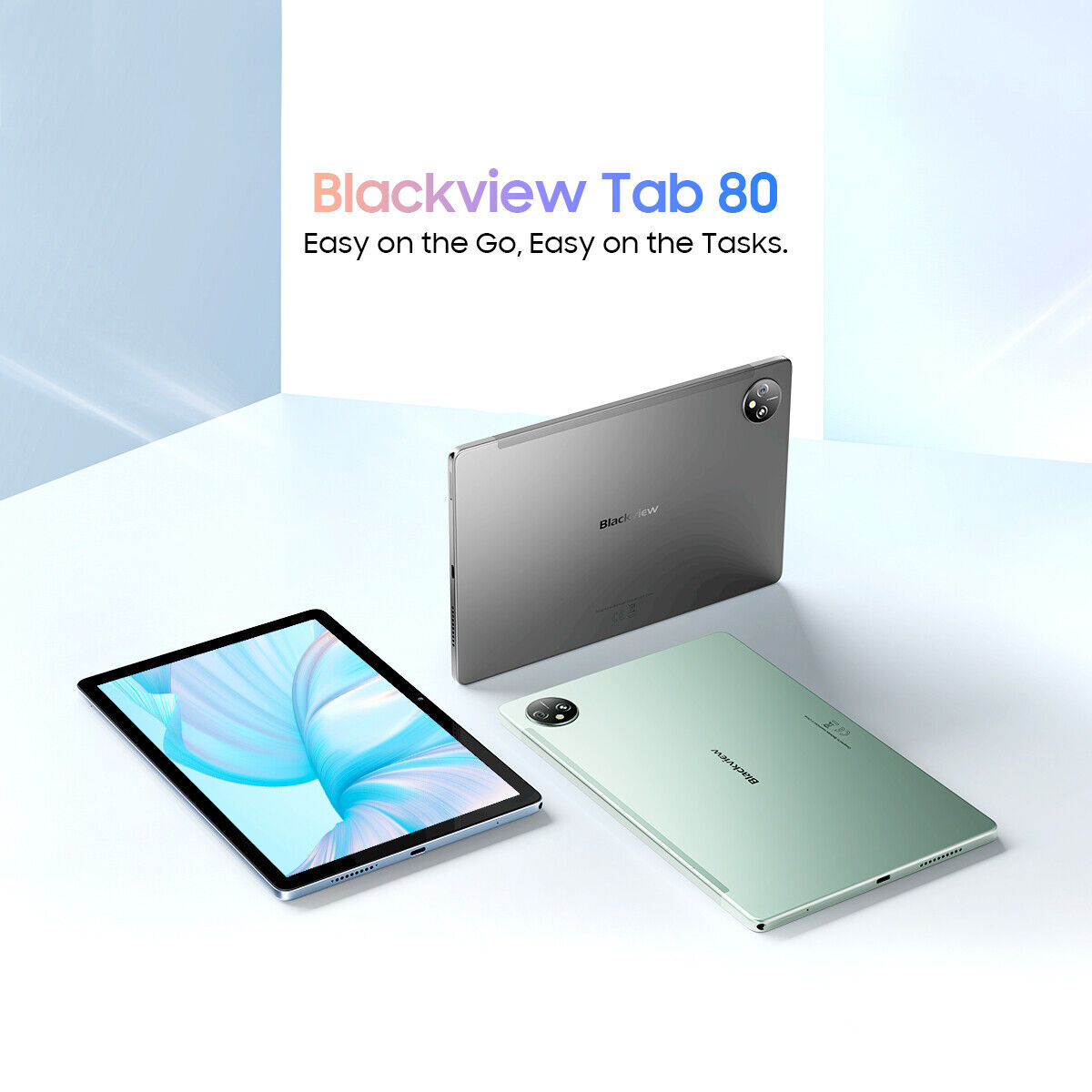 Blackview Tab 80 4+64/128GB 8+128GB Unisoc T606 7680mAh Widevine L1 Support  Android Tablet PC