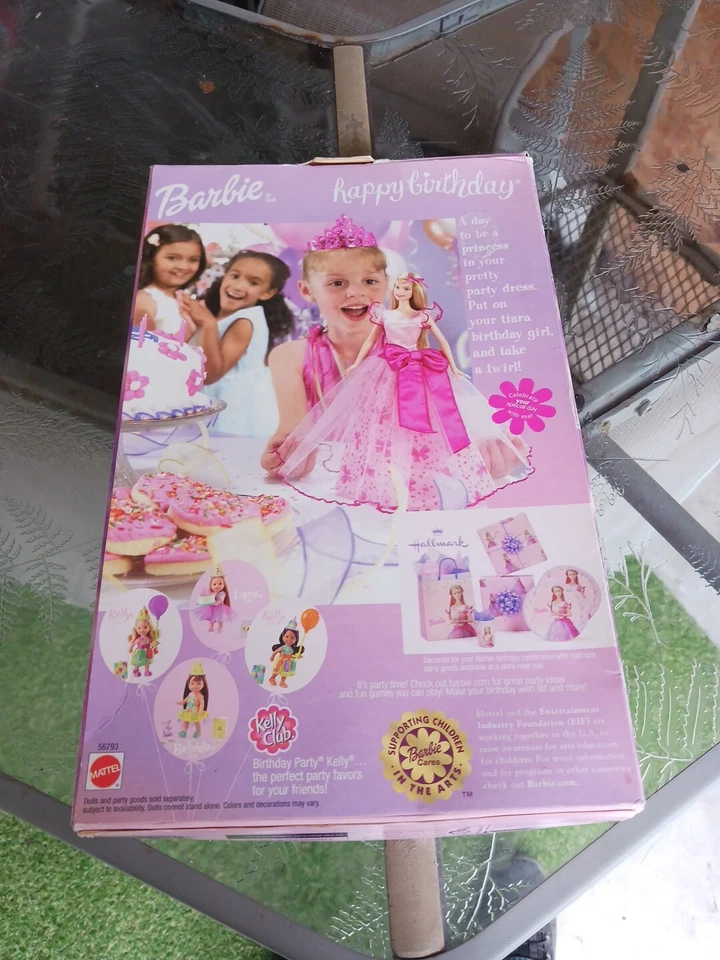 Muñeca niña FELIZ CUMPLEAÑOS BARBIE 2002 generación con "¡TIARA para ti!"_56793_NRFB Foto 3 de 4