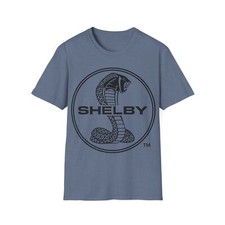 Carroll Shelby Officially Licensed Black Logo Unisex Softstyle T-Shirt