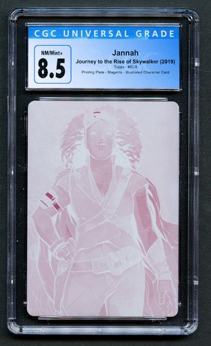 Jannah Journey to the Rise of Skywalker Magenta Printing Plate Topps CGC 8.5