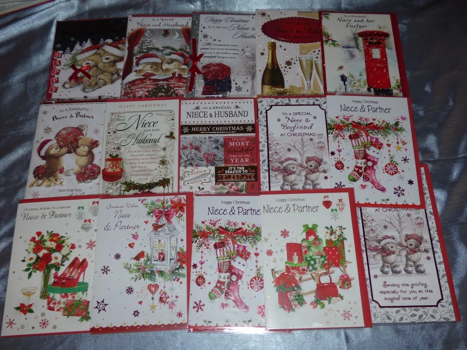 PRELUDE NIECE & PARTNER HUSBAND BOYFRIEND FIANCE AND OR FAMILY CHRISTMAS CARD CUTE TRAD