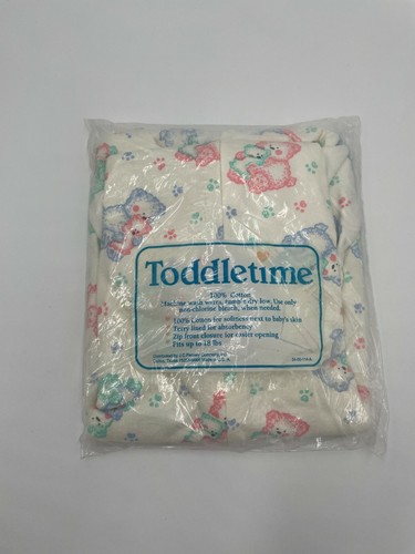 Vintage Toddletime Hooded Knit Terry Bath Bag New in Package JC Penney