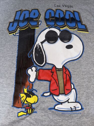 Vtg Peanuts Snoopy Joe Cool & Woodstock Shirt Gra… - image 1